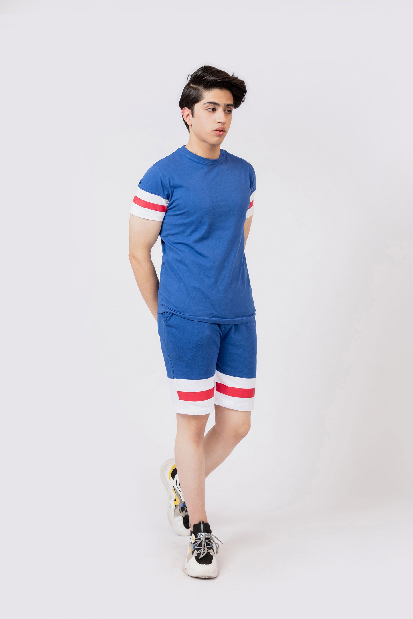 Paneled Tee Navy
