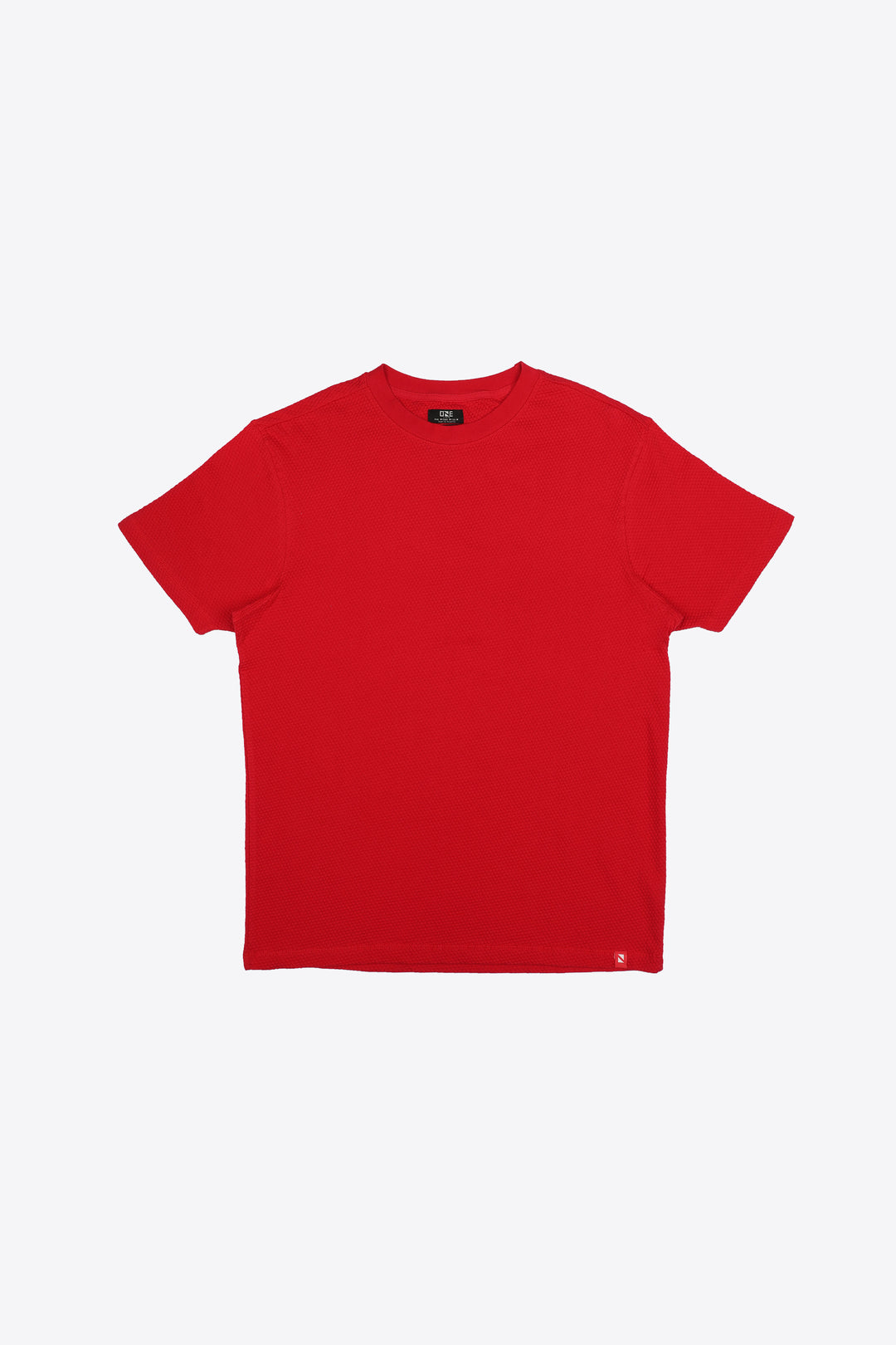 Textured Comfort Tee Red