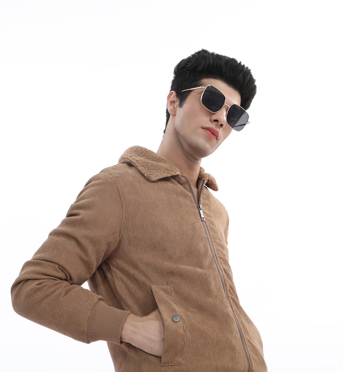 mens stylish brown jacket