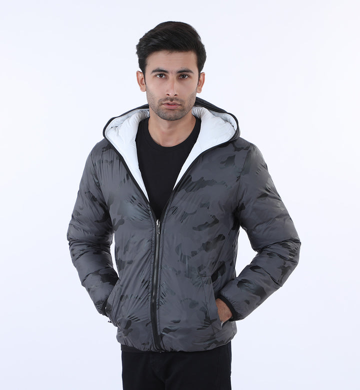 Convertible Hiker Jacket White/Grey