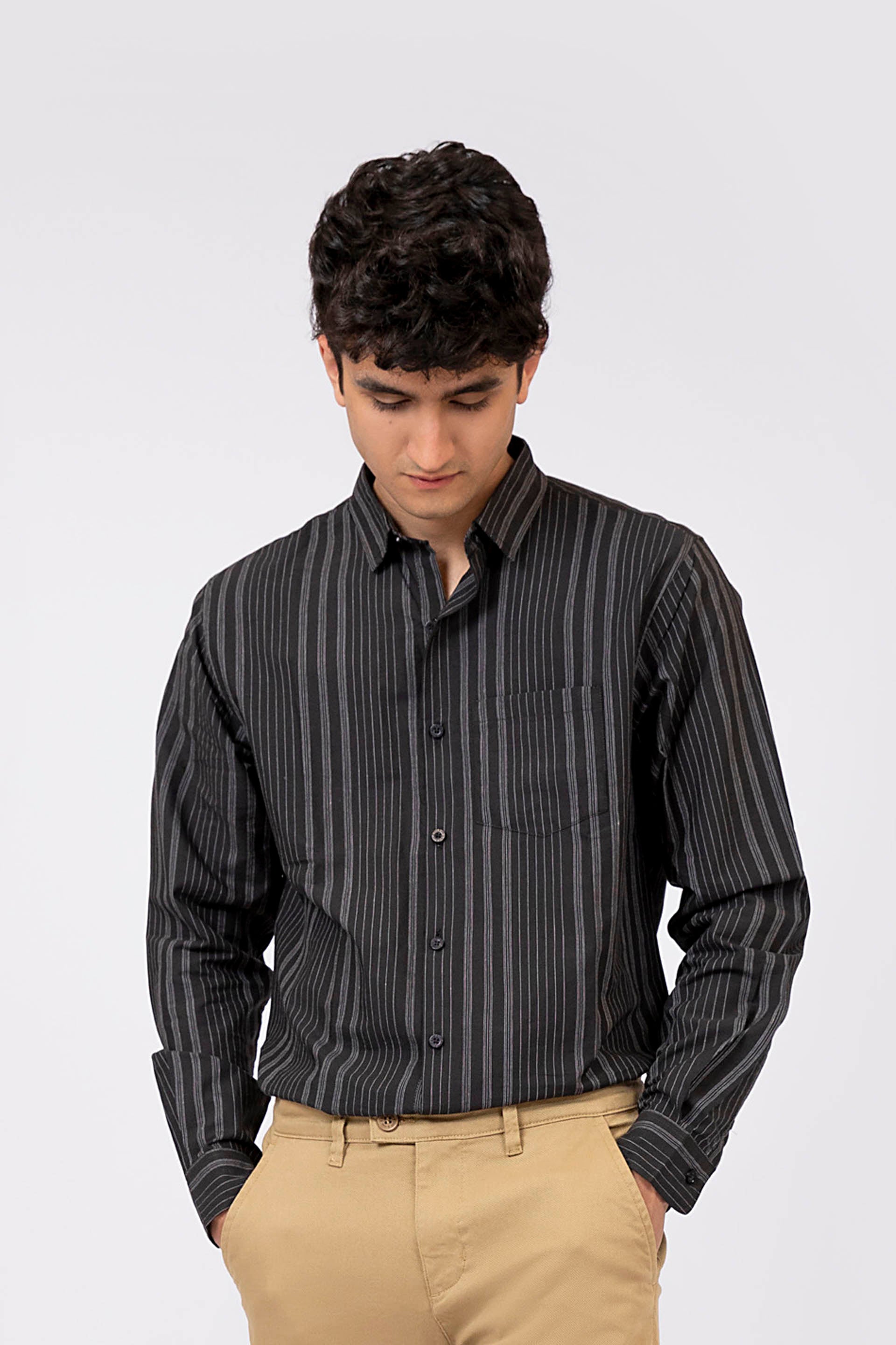 Stripe Shirt Black/White