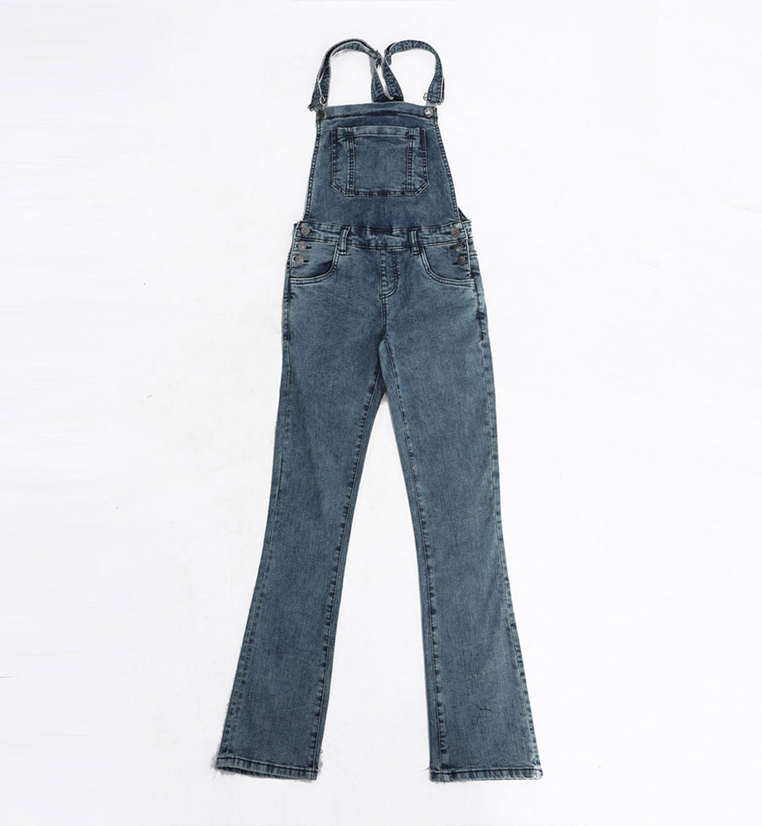 Bootcut Dungaree Blue (7552897187991)