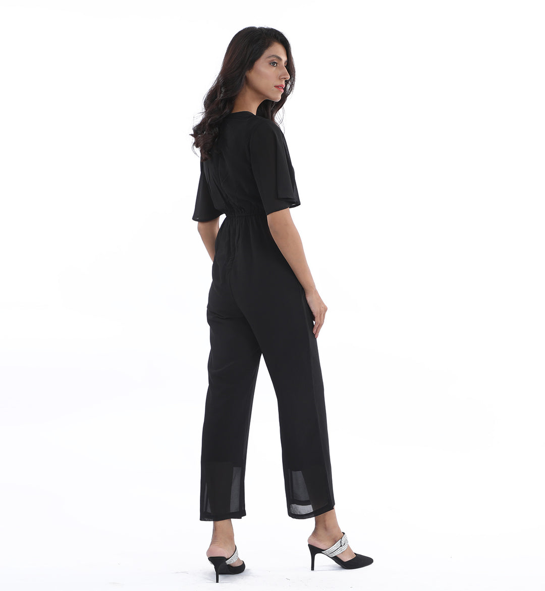 Gathered Jumpsuit Black