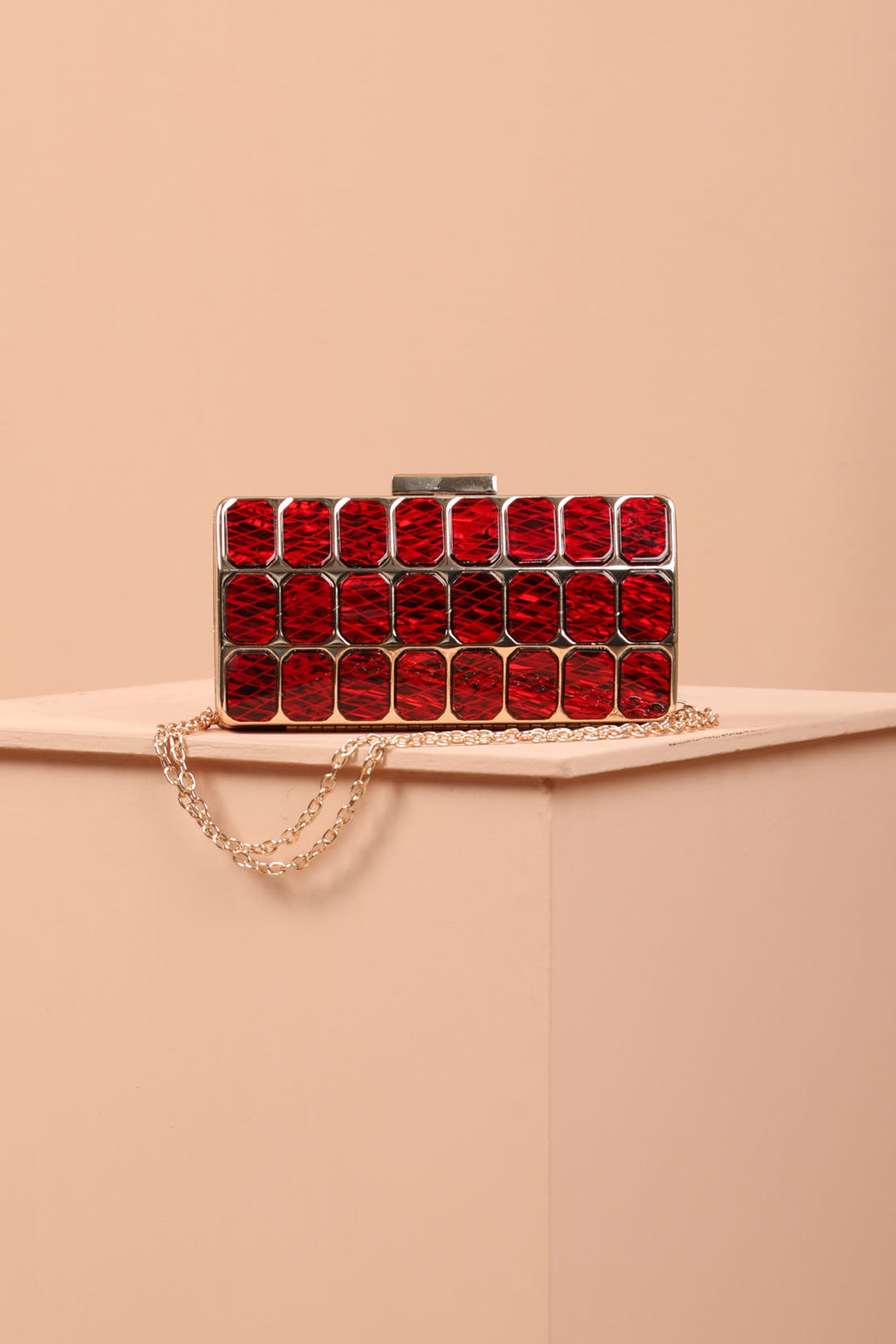 Encrusted Clutch Red (7270201065623)