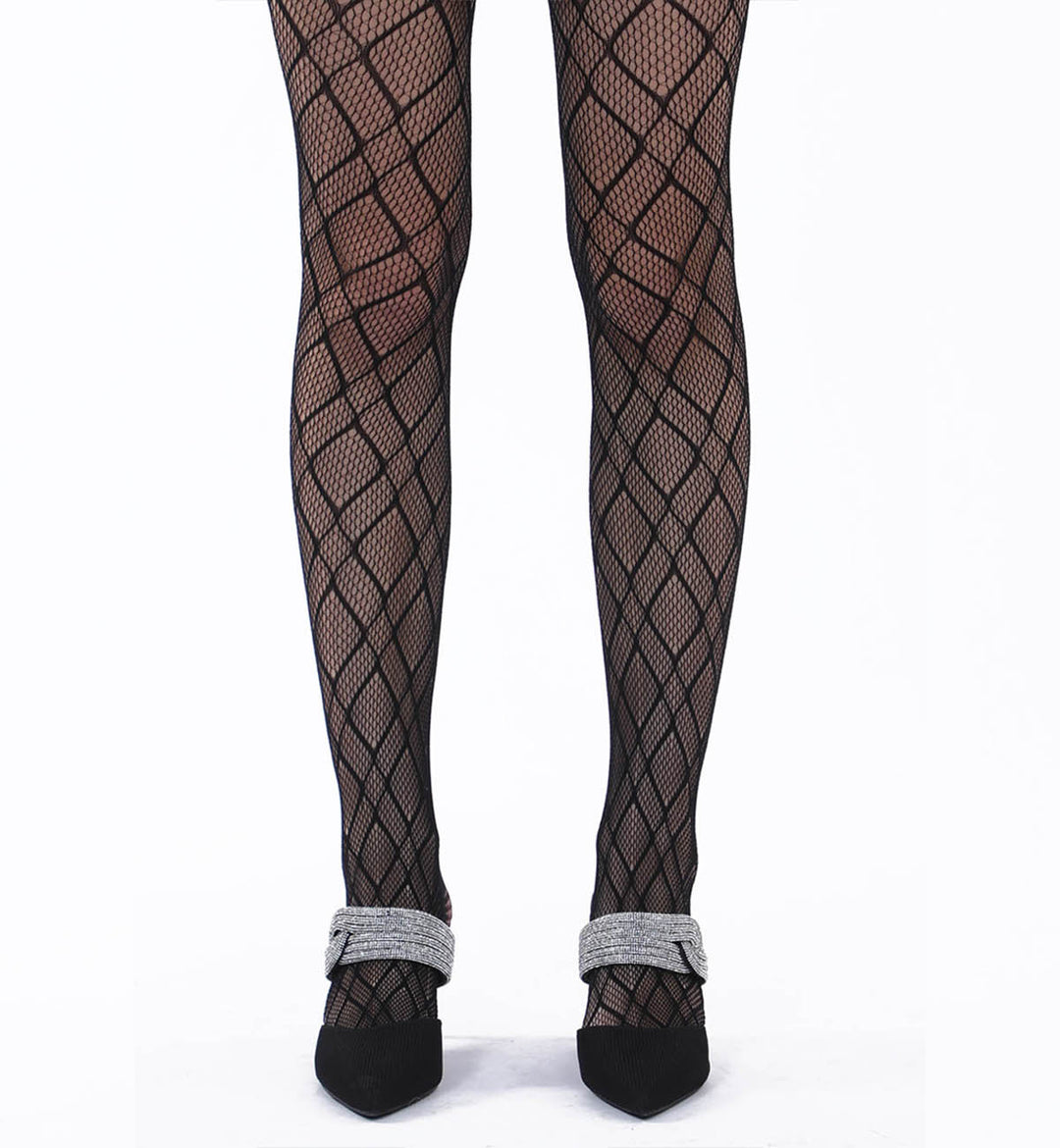 Patterned Stockings Black (7323798929559)