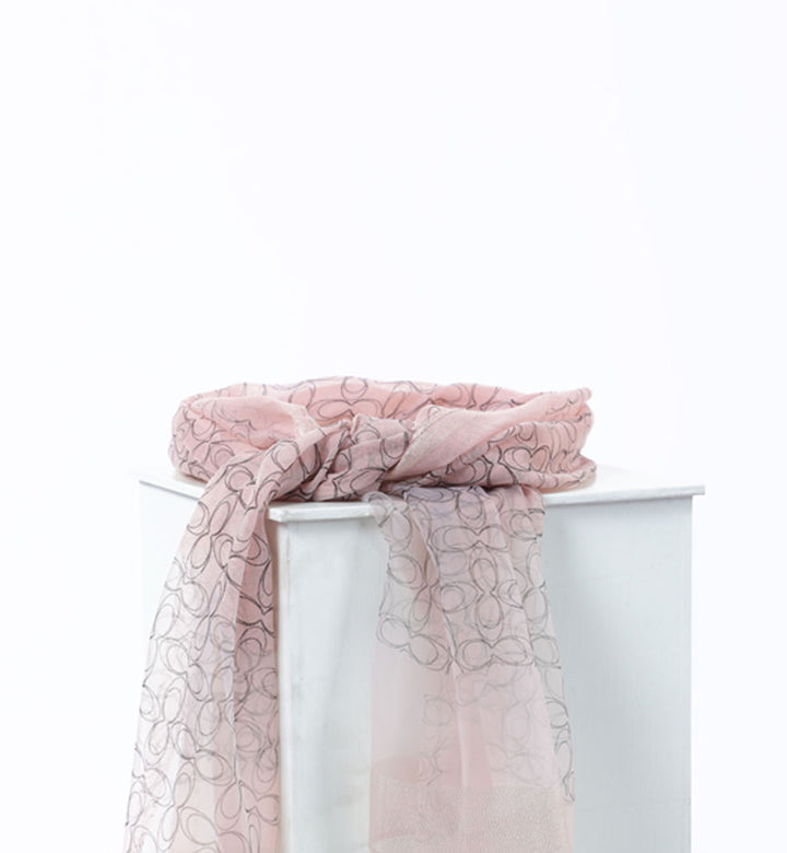 Printed Scarf Pink (7462802522263)