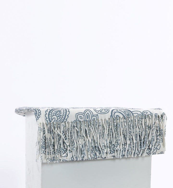 Paisley Scarf Off White