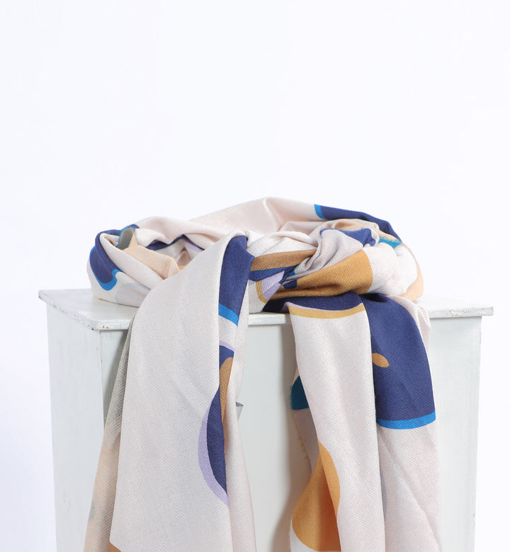 Geometric Scarf Off White