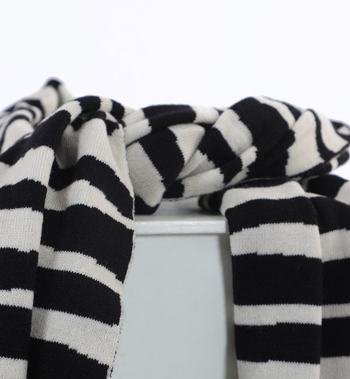 Zebra Scarf Blue/White