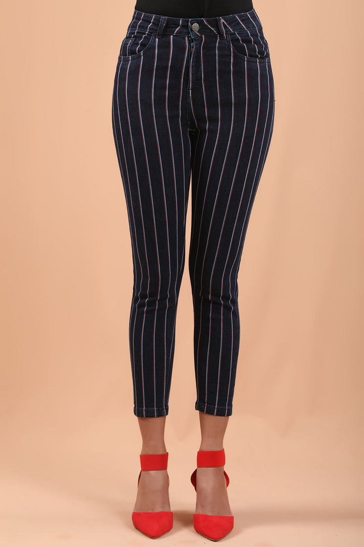 Jeans with stripes Blue (7151216951447)