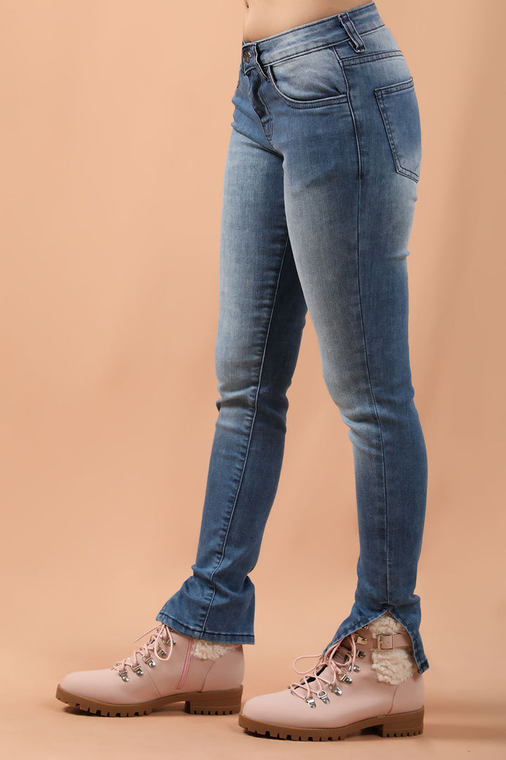 Jeans With Slits Blue (7231947243671)