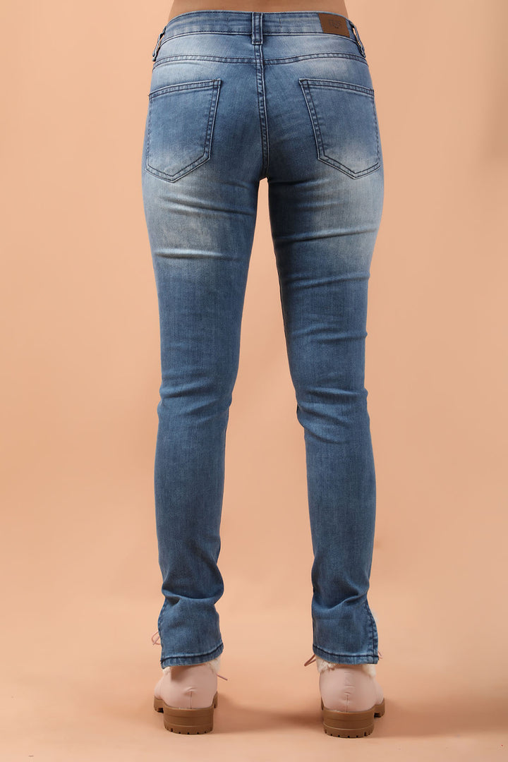 Jeans With Slits Blue (7231947243671)