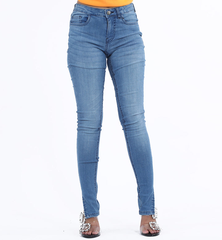 Slit Jeans Blue