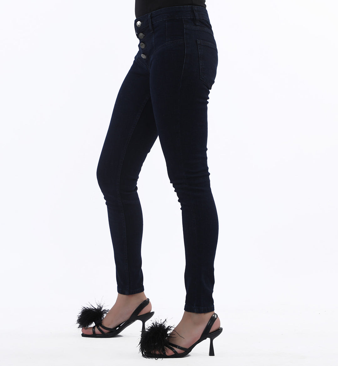 Buttoned Jeans Indigo