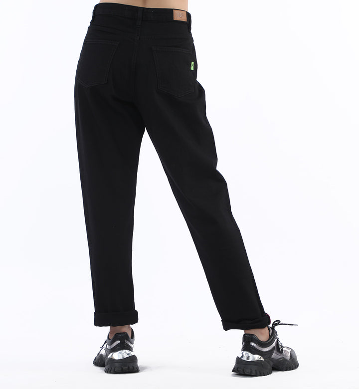 Basic Mom Jeans Black