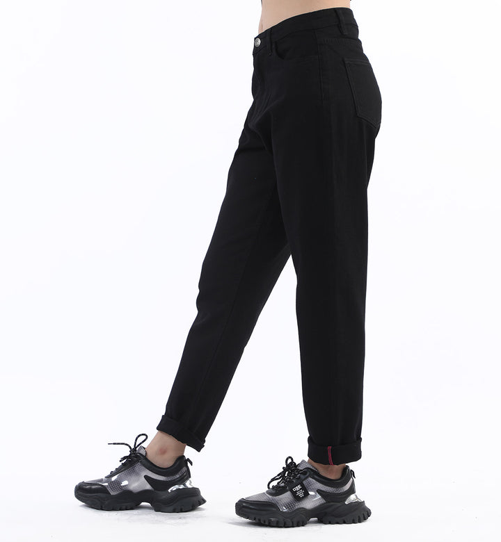 Basic Mom Jeans Black