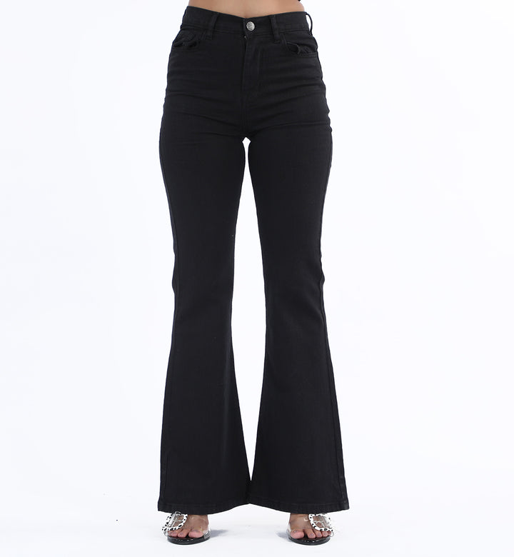Basic Flare Jeans Black