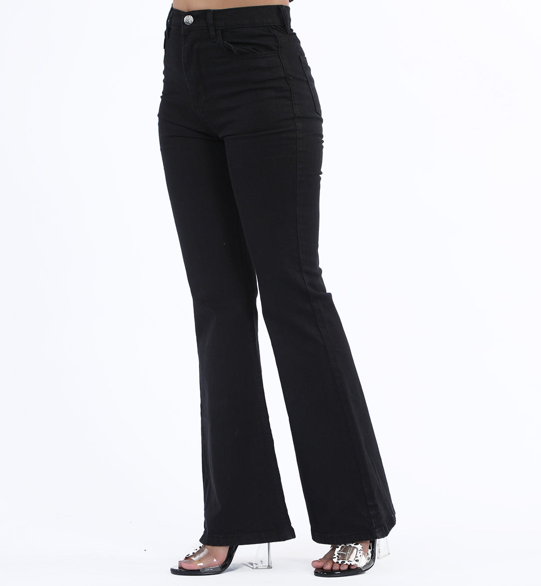 Basic Flare Jeans Black