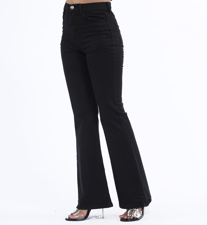 Basic Flare Jeans Black