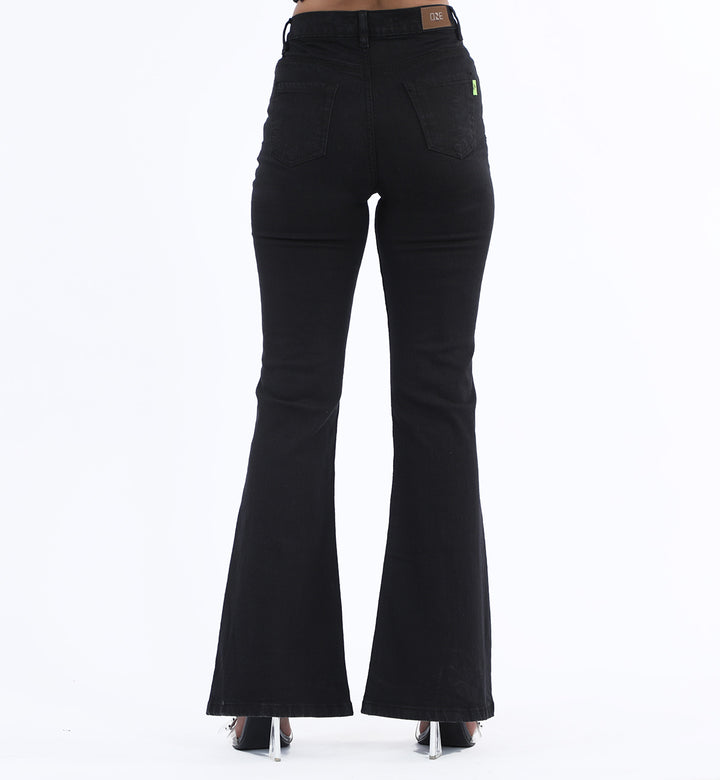 Basic Flare Jeans Black