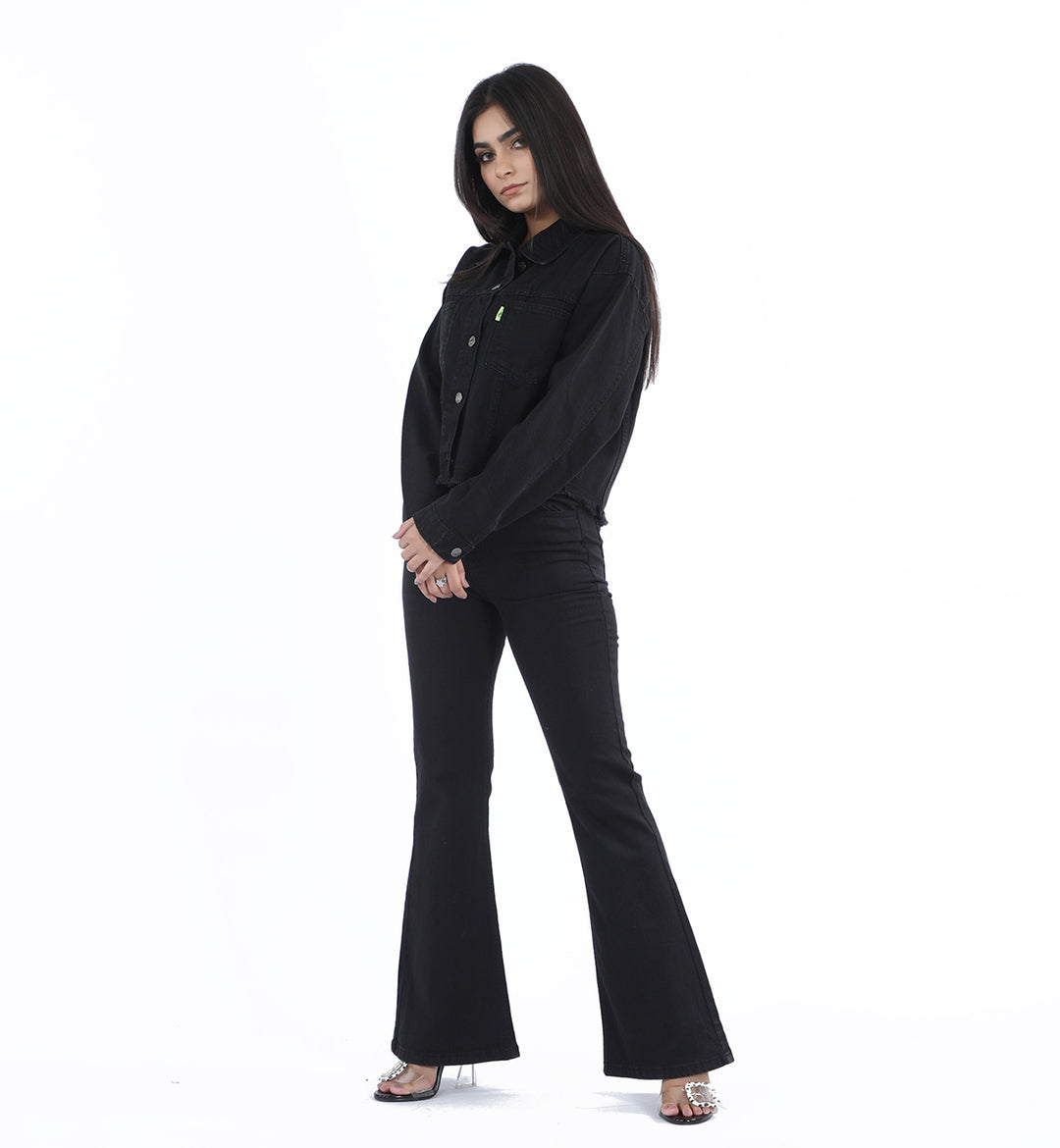 Basic Flare Jeans Black