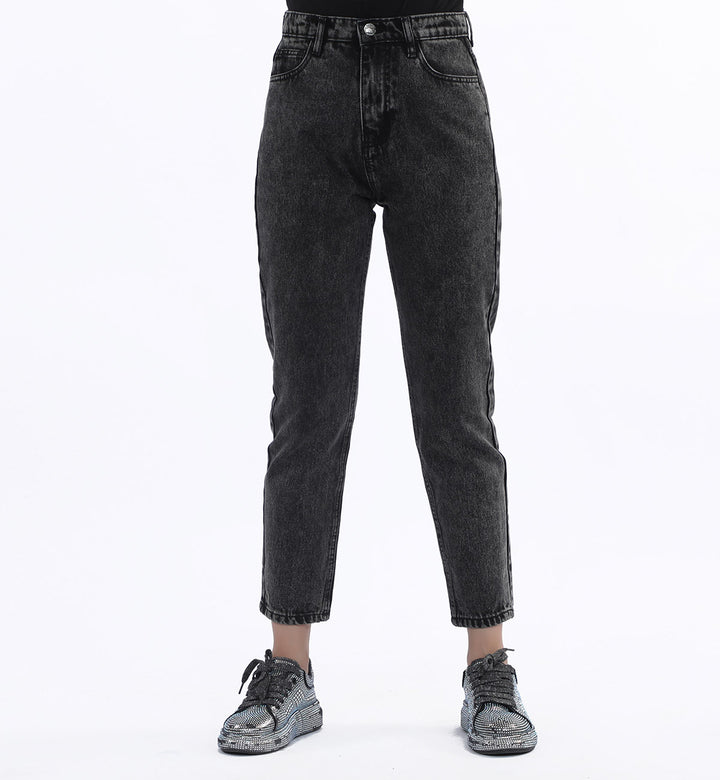 Basic Mom Fit Black