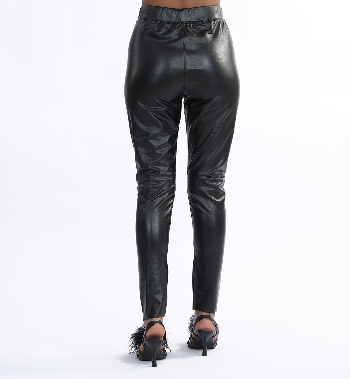 Leather Tights Black