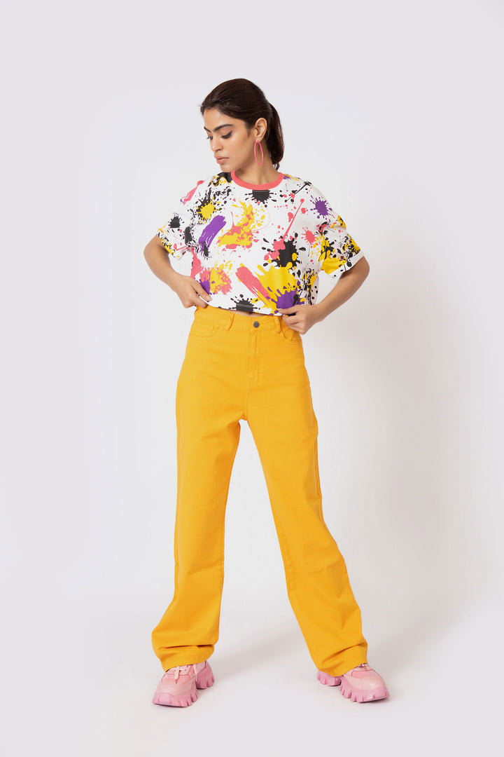 Coloured Pants Yellow