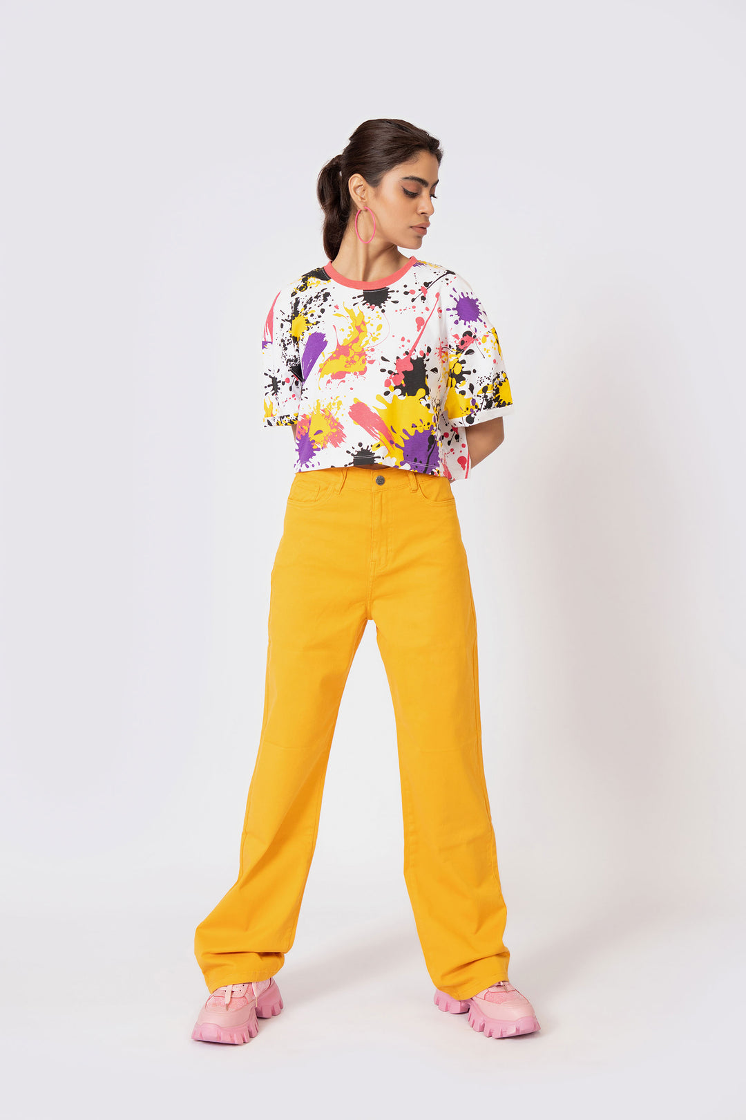 Coloured Pants Yellow