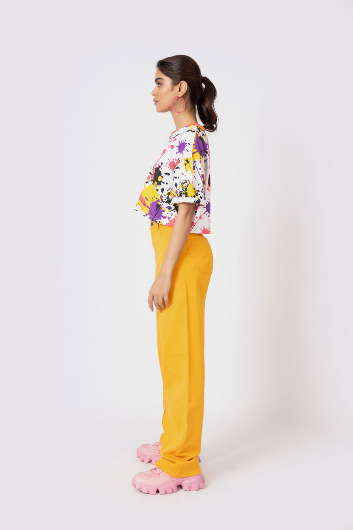 Coloured Pants Yellow