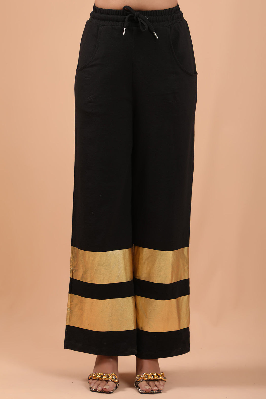 Trousers With Print Black (7246865694871)