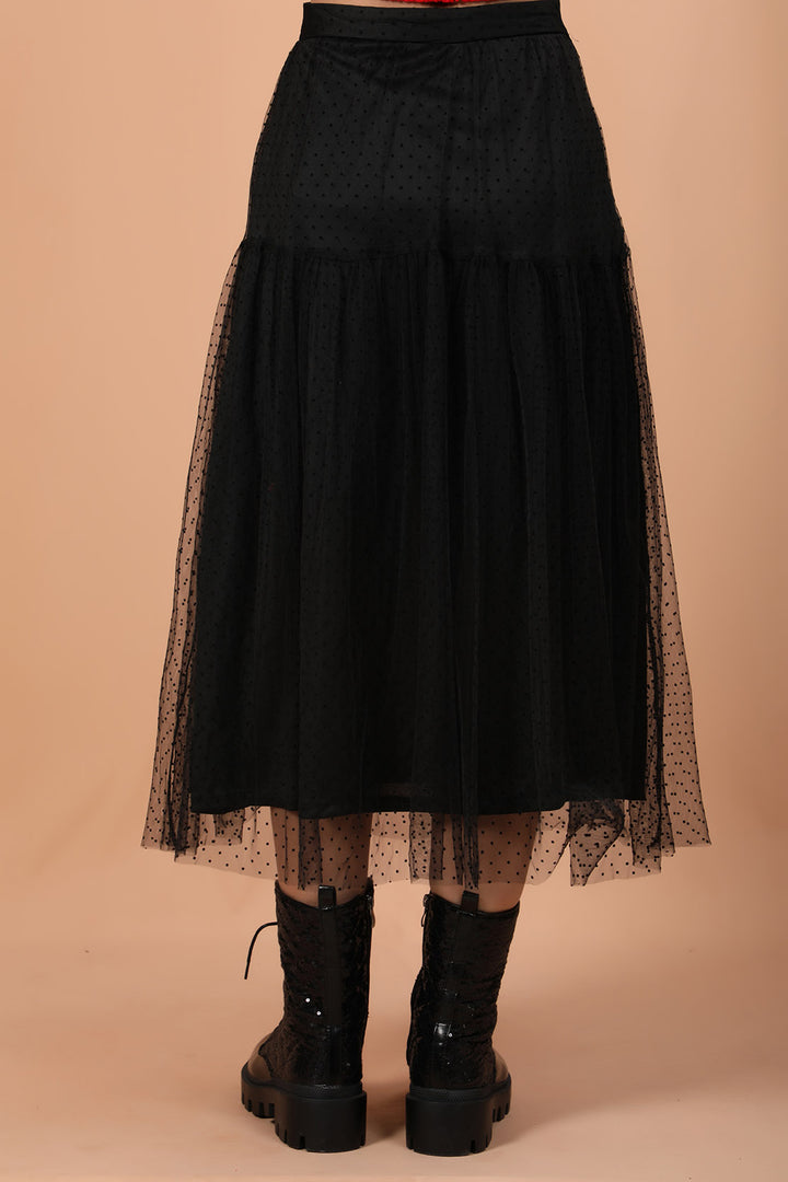 Tiered Skirt Black (7278544257175)