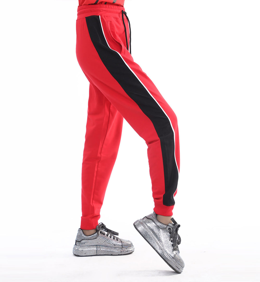 Paneled Trousers Red (7510120005783)