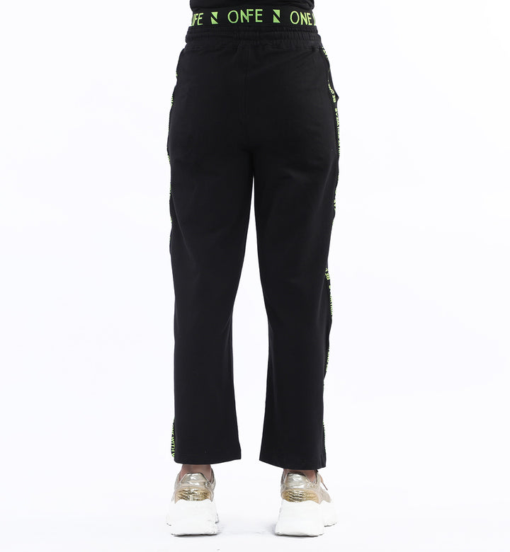 black band fitted pants