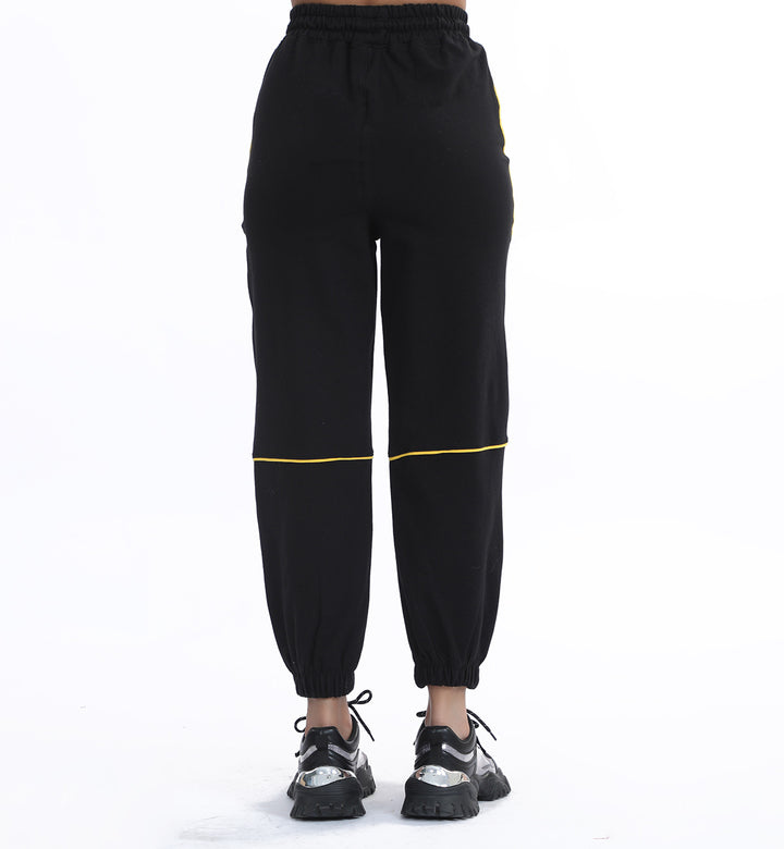 Piping Trouser Black