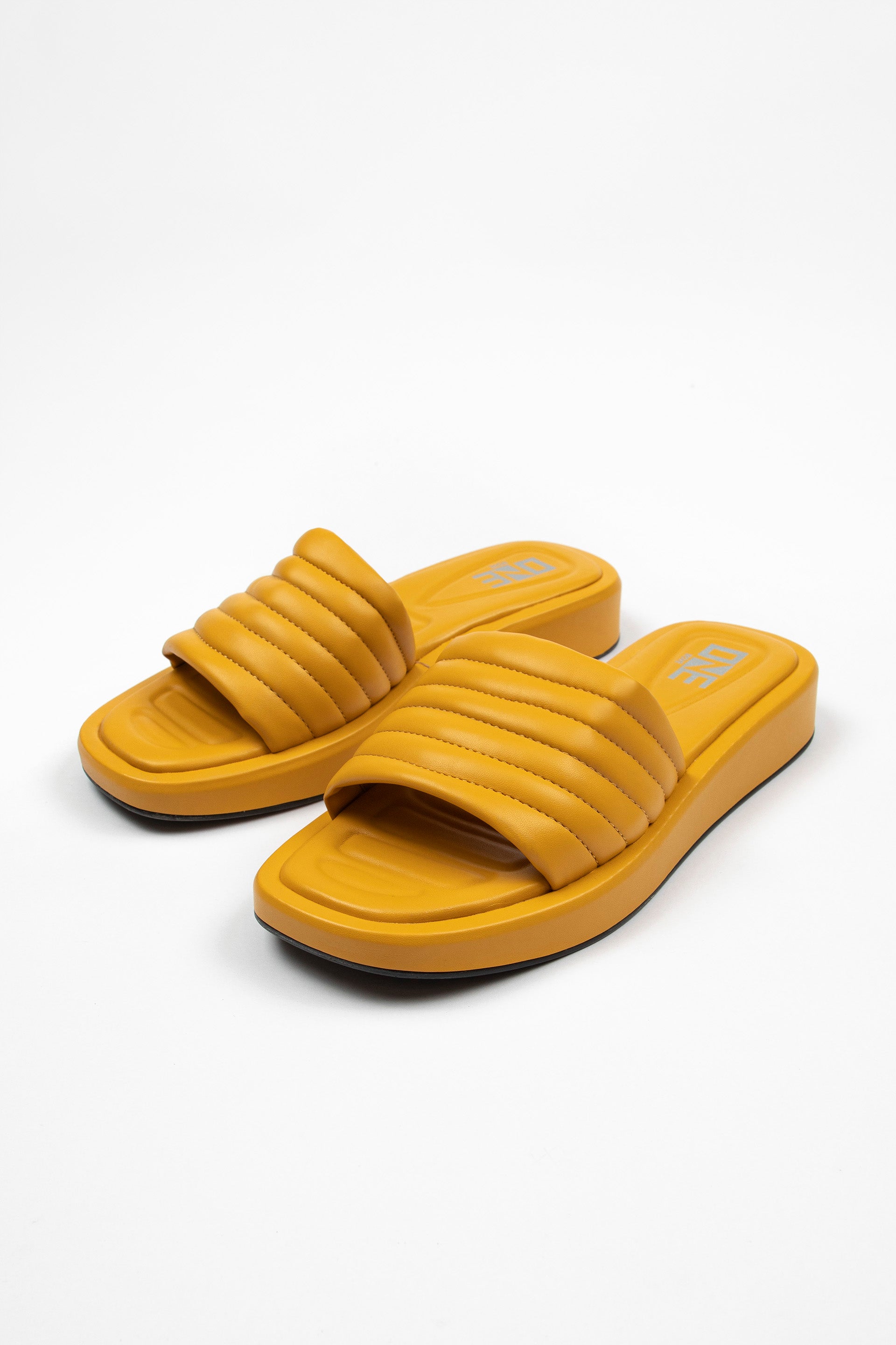 Textured Slip ons Mustard