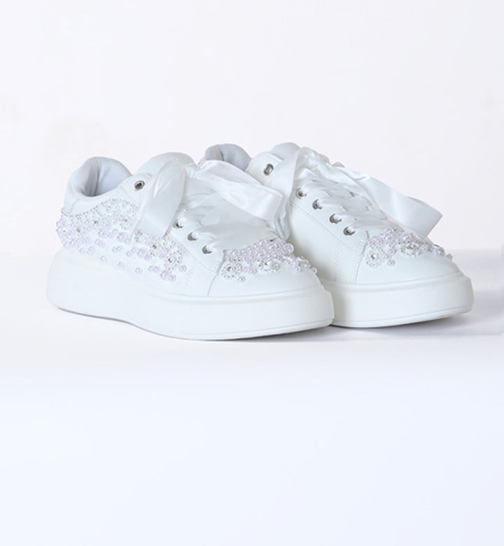 Embellished Sneakers White (7510120398999)