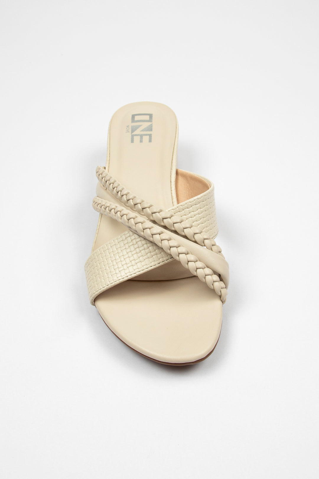 Textured Sandals Off White