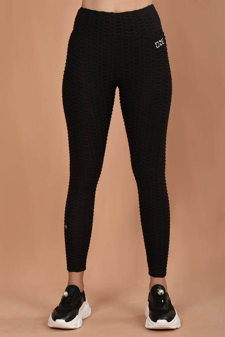 Textured Tights Black (7316456833175)