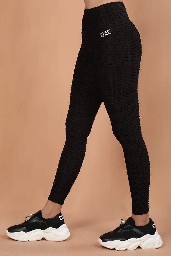 Textured Tights Black (7316456833175)