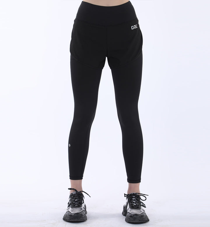 Layered Tights Black