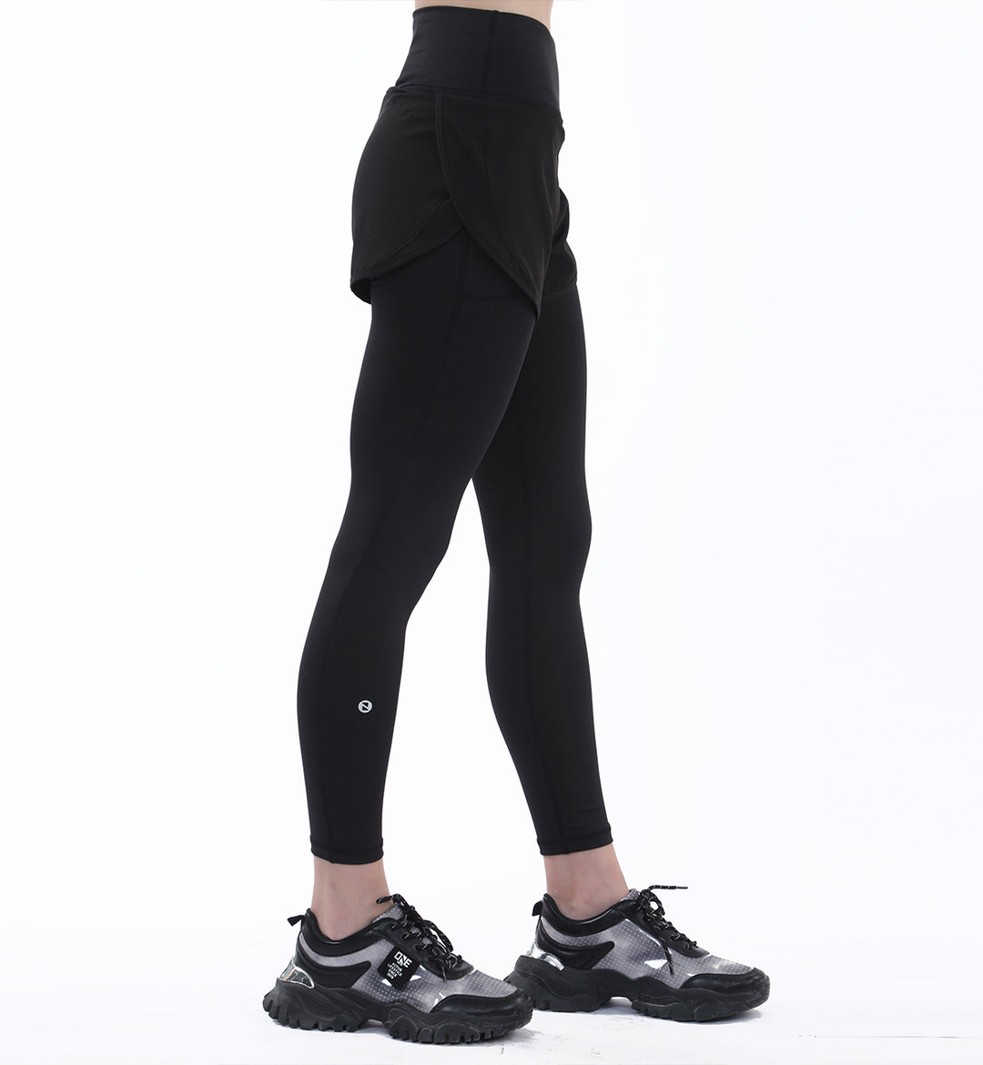 Layered Tights Black