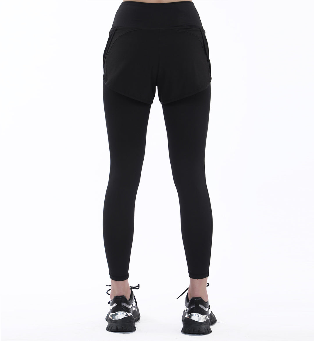 Layered Tights Black