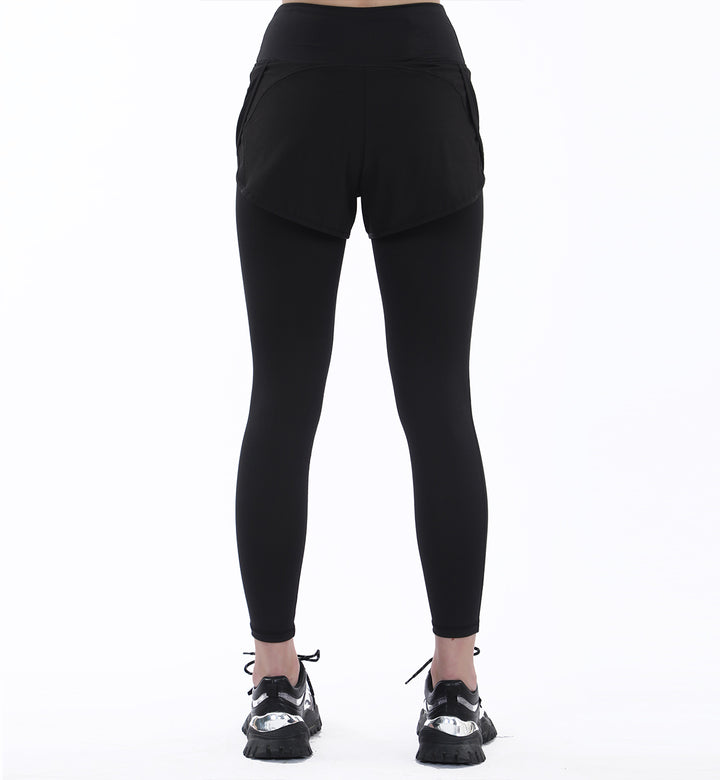 Layered Tights Black
