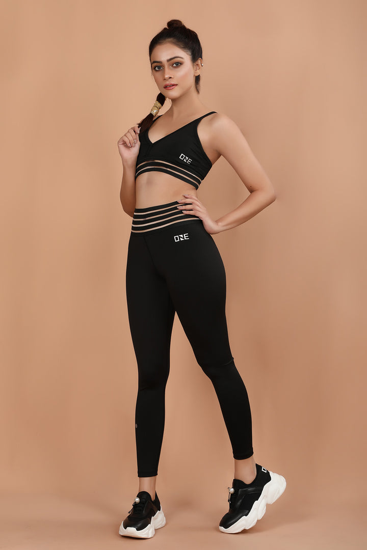 Gym Bra Lace Tights Black (7320485101719)