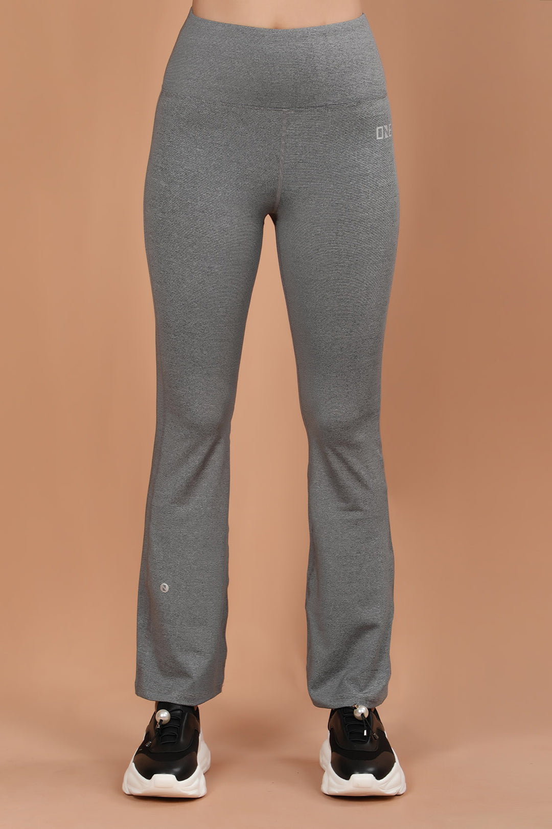 Gym Bralet Flared Pants Grey (7335235846295)