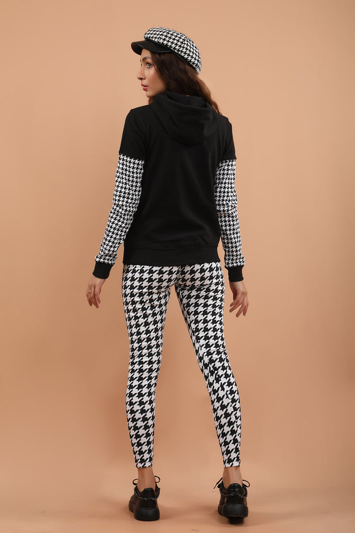 Herringbone Hoodie Blue/White (7283178897559)