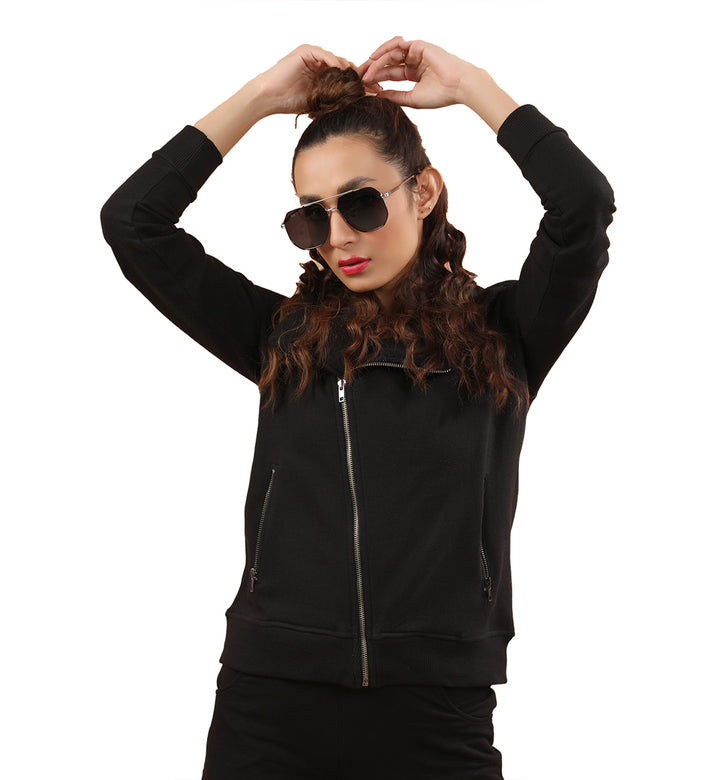 Biker Hoodie Black