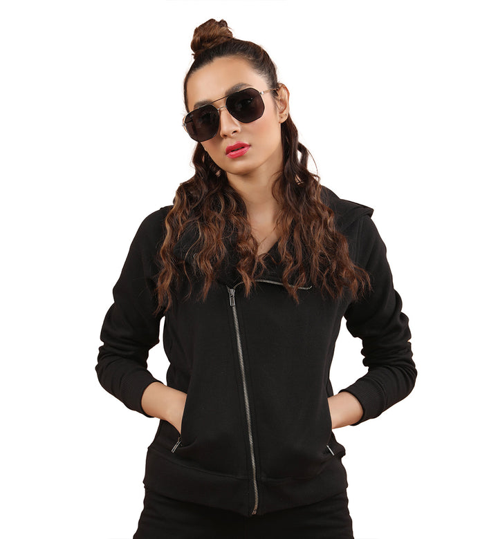 Biker Hoodie Black