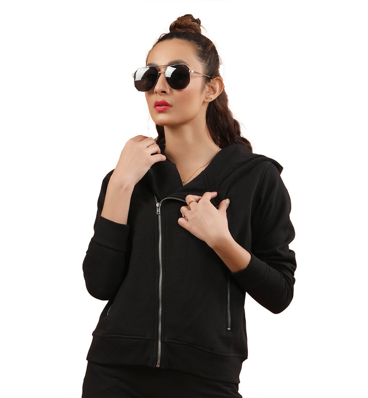 Biker Hoodie Black